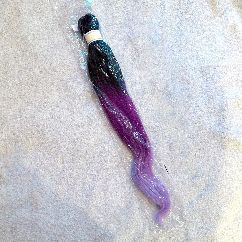 [ 3 FOR $20 ] 28” OMBRE PURPLE & BLACK HAIR EXTENSIONS